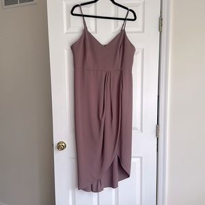 Lulus Reinette Mauve Purple Midi Dress size XL